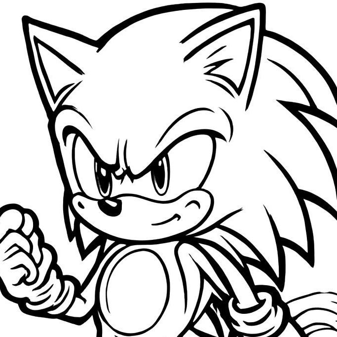 Sonic Coloring Pages