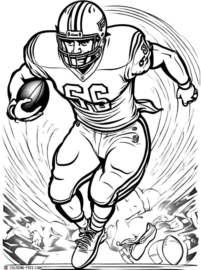 30 Football Coloring Pages Free Unique Printables 