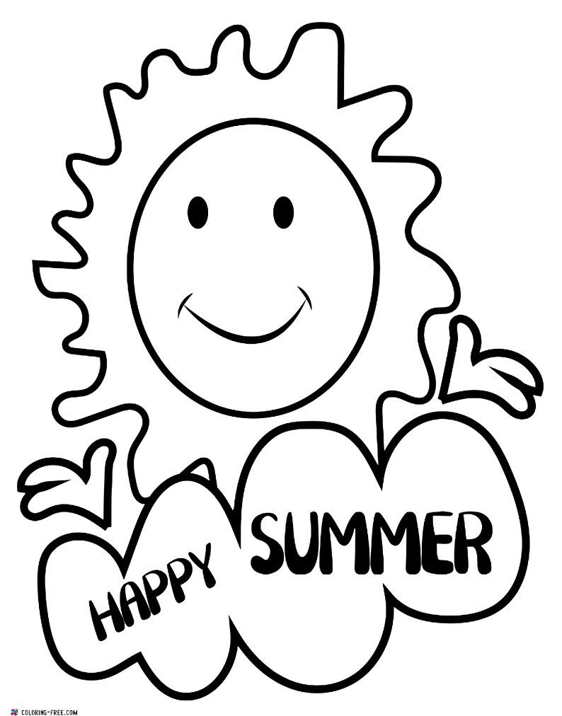 21 Summer Coloring Pages (Free Unique Printables)
