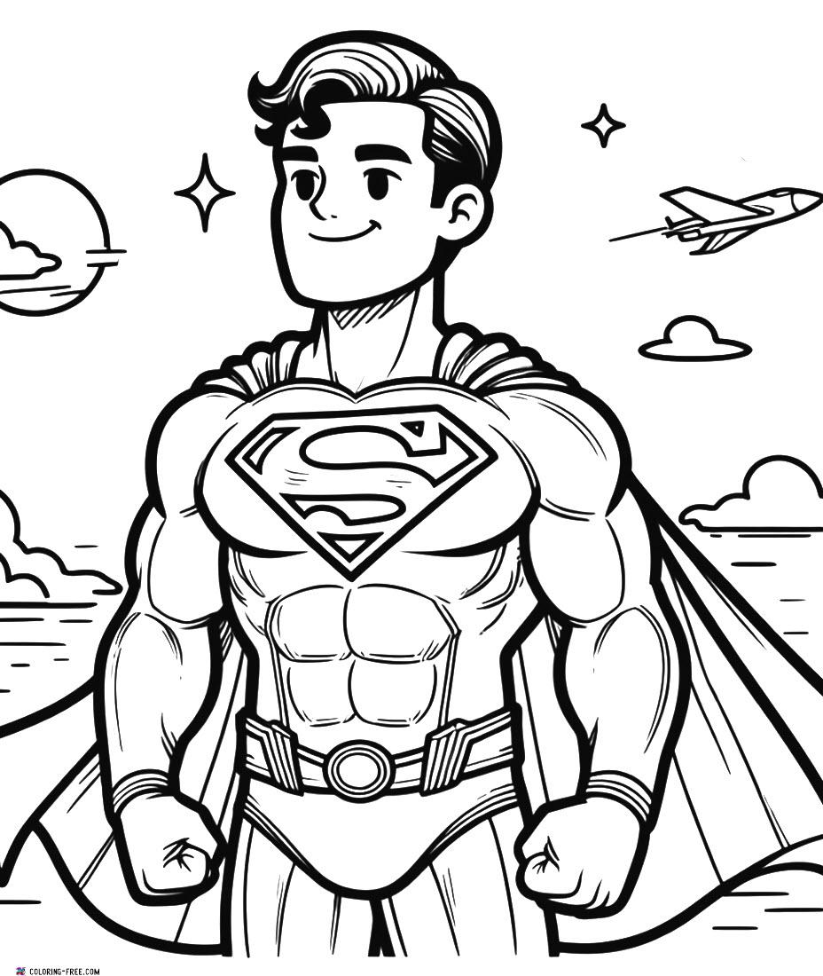 22 Superman Coloring Pages Free Unique Printables 
