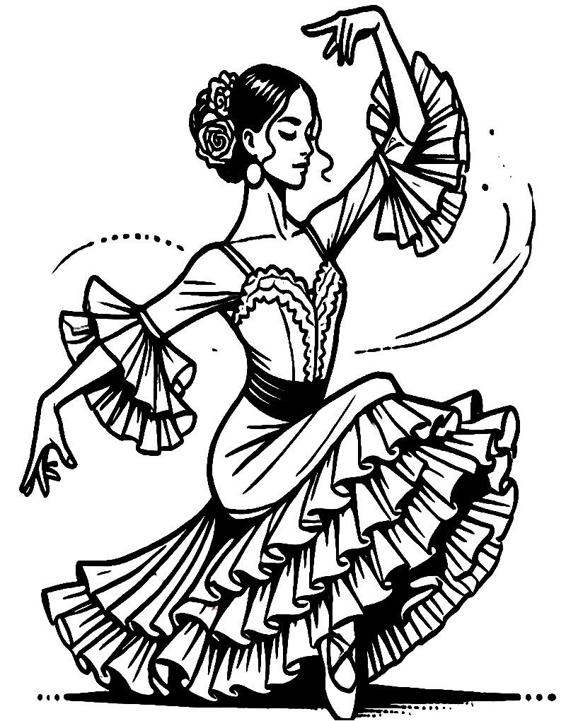 23 Amazing Dancing Coloring Pages Free Unique Printables 