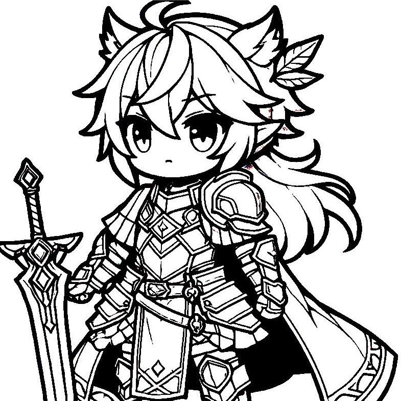 Gacha Life Coloring Pages