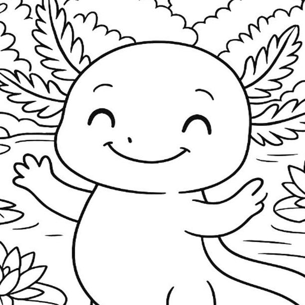 Axolotl Coloring Pages