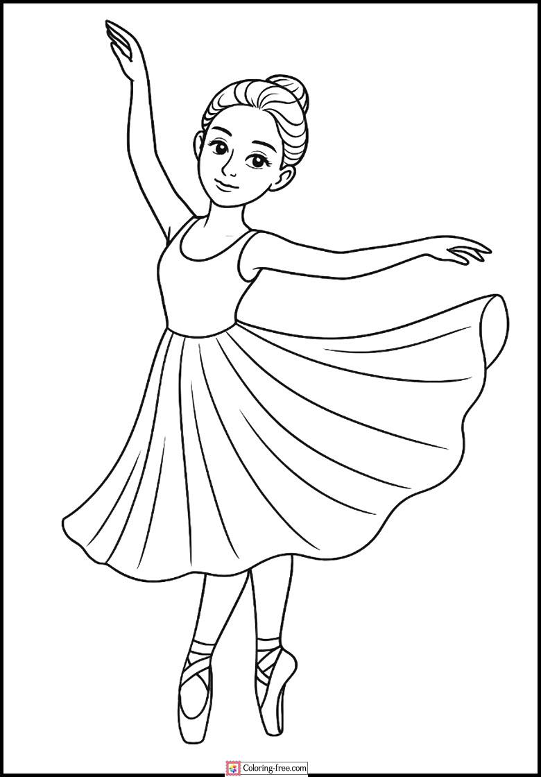 25 Ballerina Coloring Pages Free Unique Printables 